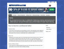 Tablet Screenshot of betsports1x2.com